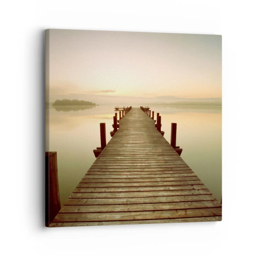 Tablou pe pânză - Înainte de răsărit, zori, lumină - 30x30 cm