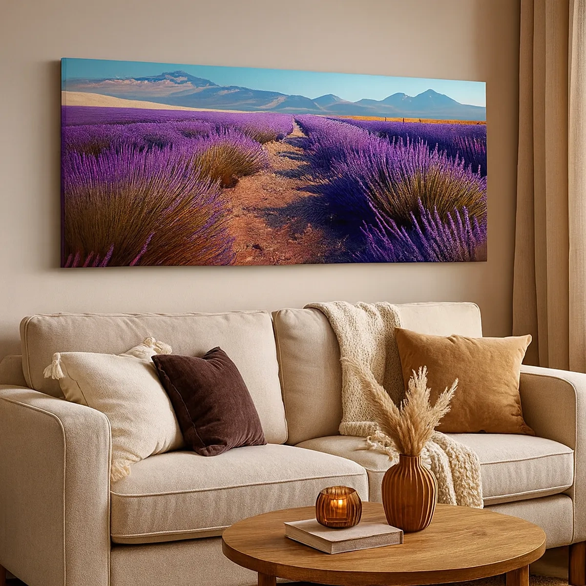 Tablou pe pânză - Câmpuri parfumate - 30x30 cm