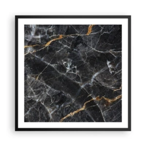 Poster în ramă neagră - Viața interioară a unei pietre - 60x60 cm