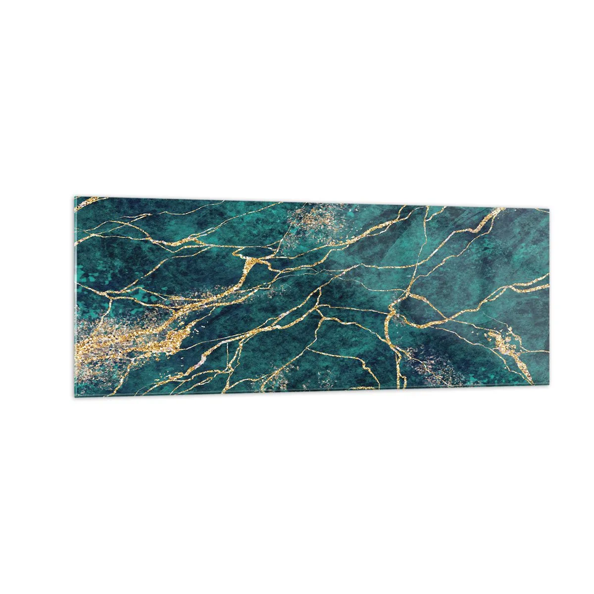 Tablou pe sticlă - Filon de aur - 140x50 cm