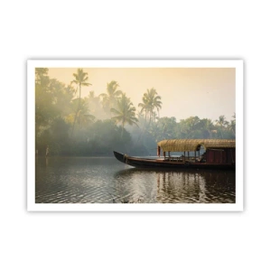 Poster - Casă pe râu - 100x70 cm