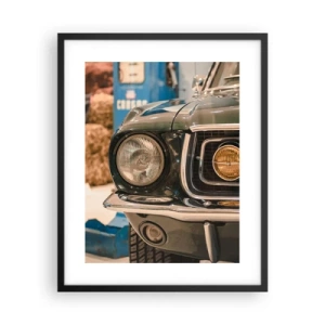 Poster în ramă neagră - Întâlnire cu o legendă - 40x50 cm