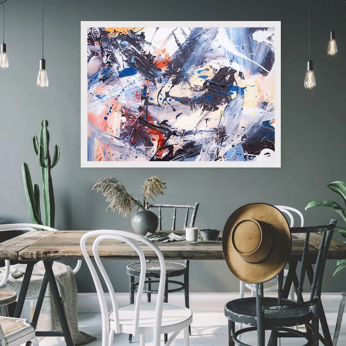 Poster - Dansul nebun al abstracției - 100x70 cm