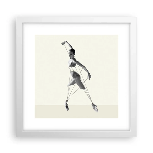 Poster în ramă albă - Într-un teatru de lumină - 30x30 cm