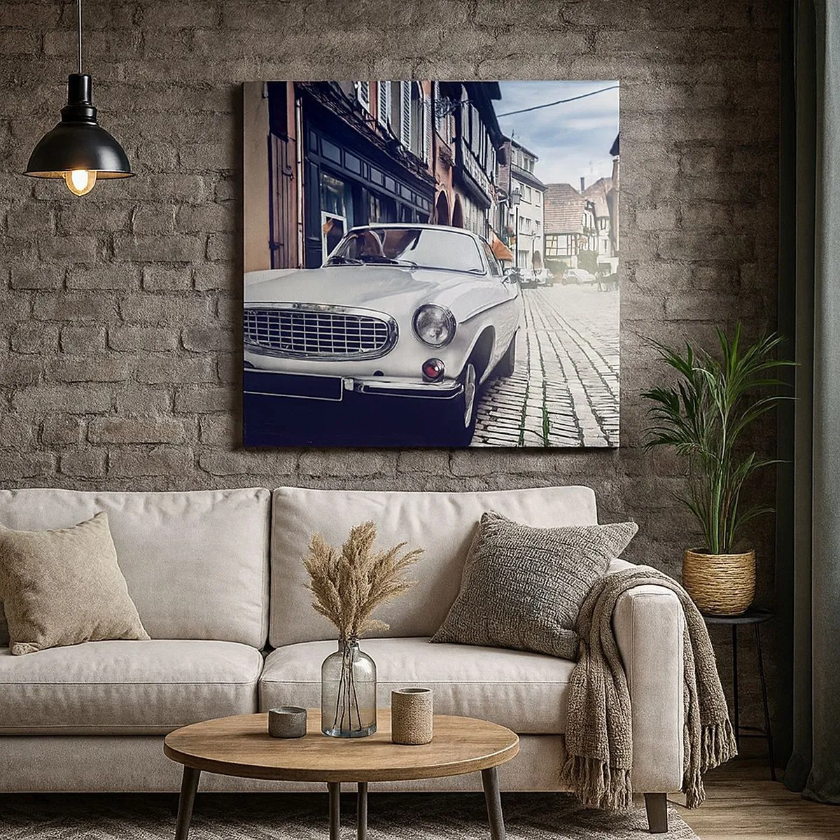 Tablou pe pânză - Trecutul este astăzi - 30x30 cm