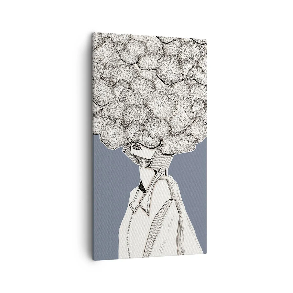 Tablou pe pânză - Cu capul în nori - 45x80 cm