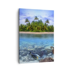 Tablou pe pânză - Insula paradisiacă vă invită - 50x70 cm