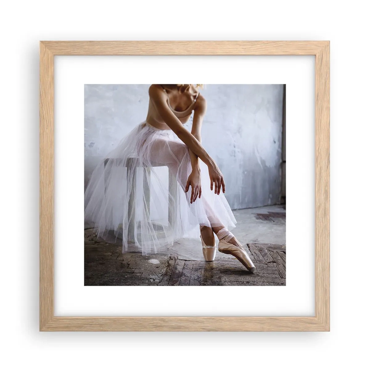 Poster în ramă de stejar deschis - Înainte ca luminile rampei să strălucească - 30x30 cm