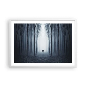 Poster în ramă albă - Și totul este simplu și clar - 70x50 cm