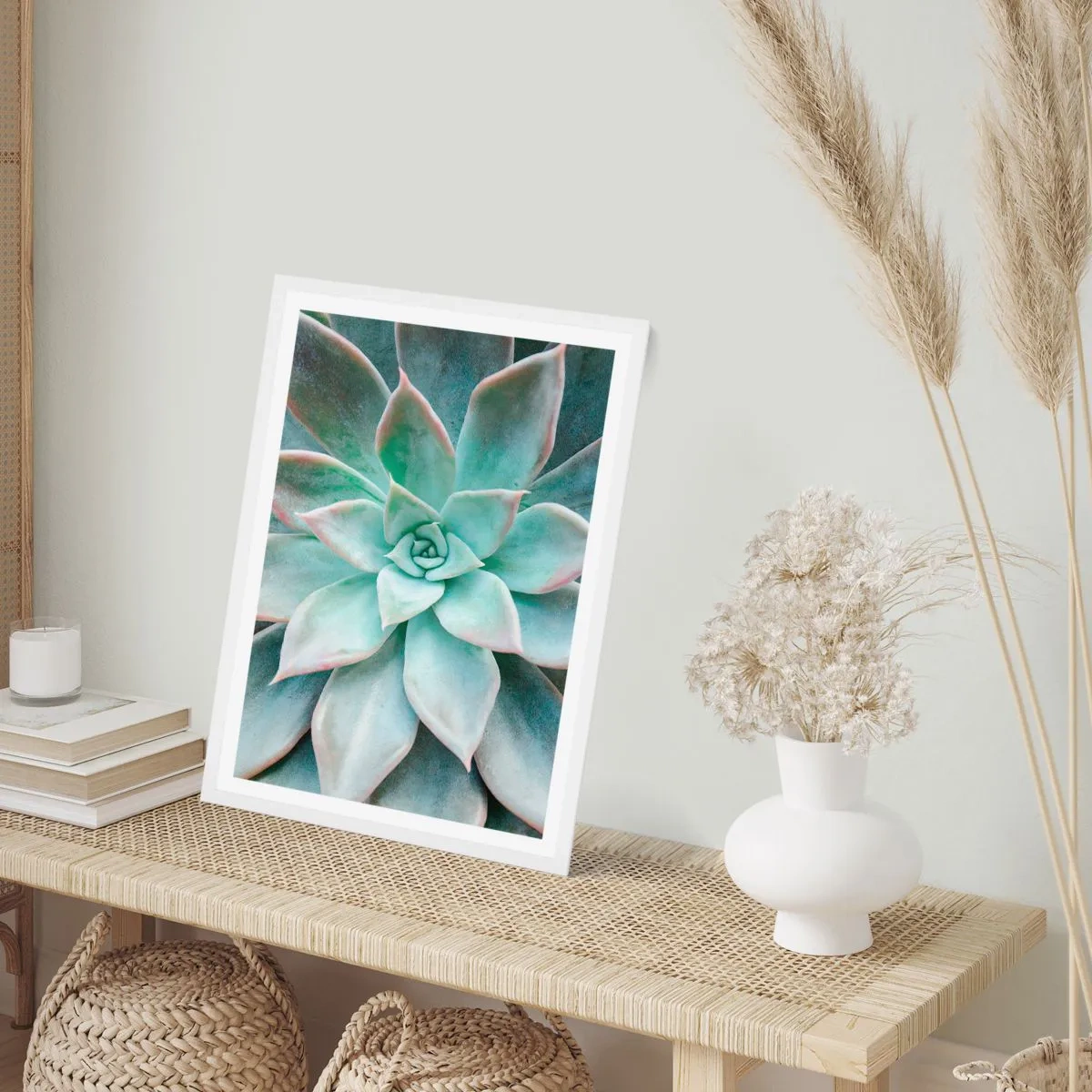 Poster în ramă albă - Inima deșertului - 61x91 cm