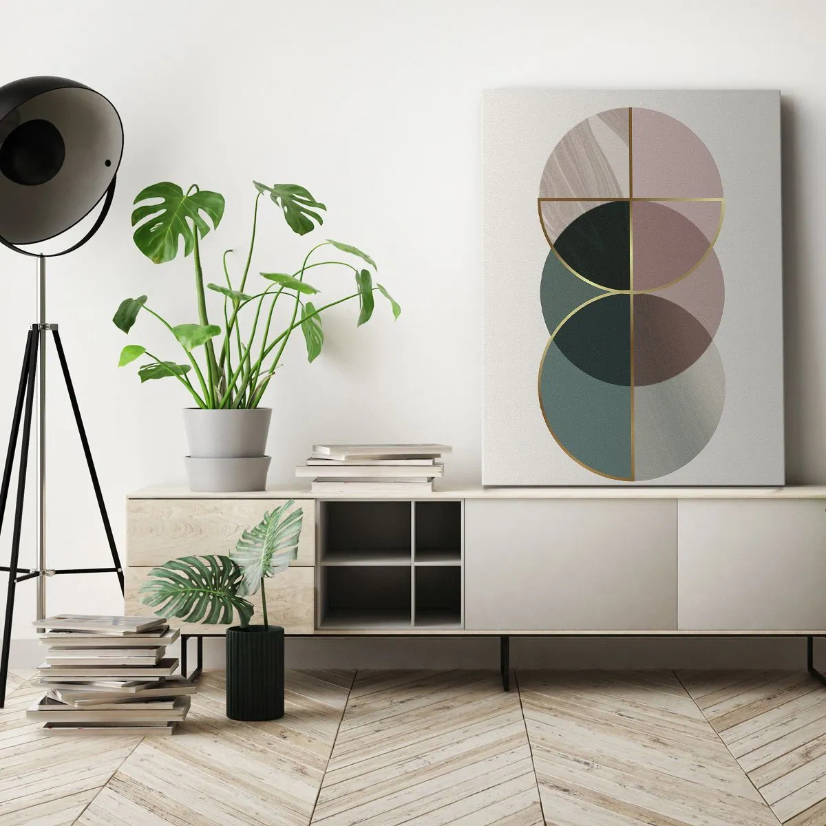 Tablou pe pânză - Roată cu roată… - 45x80 cm