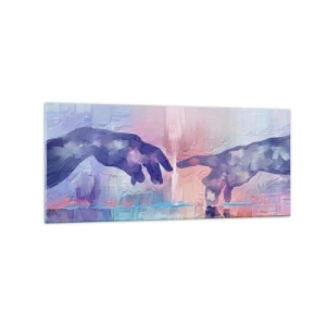 Tablou pe sticlă - Scânteia divină a vieții - 120x50 cm