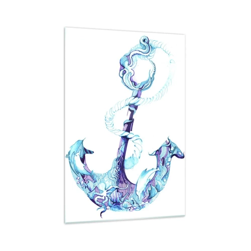 Tablou pe sticlă - Confidenta secretelor mării - 70x100 cm