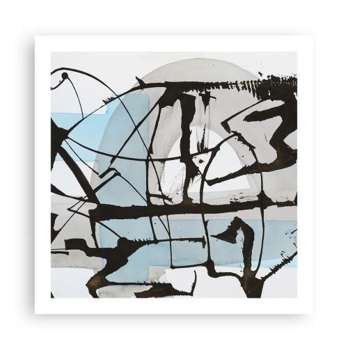 Poster - Cu toate acestea, albastru - 60x60 cm