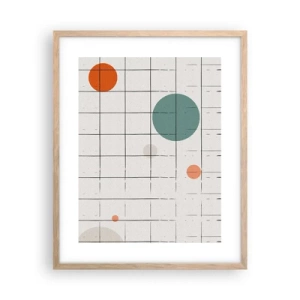 Poster în ramă de stejar deschis - În capcană. Noi sau ele? - 40x50 cm