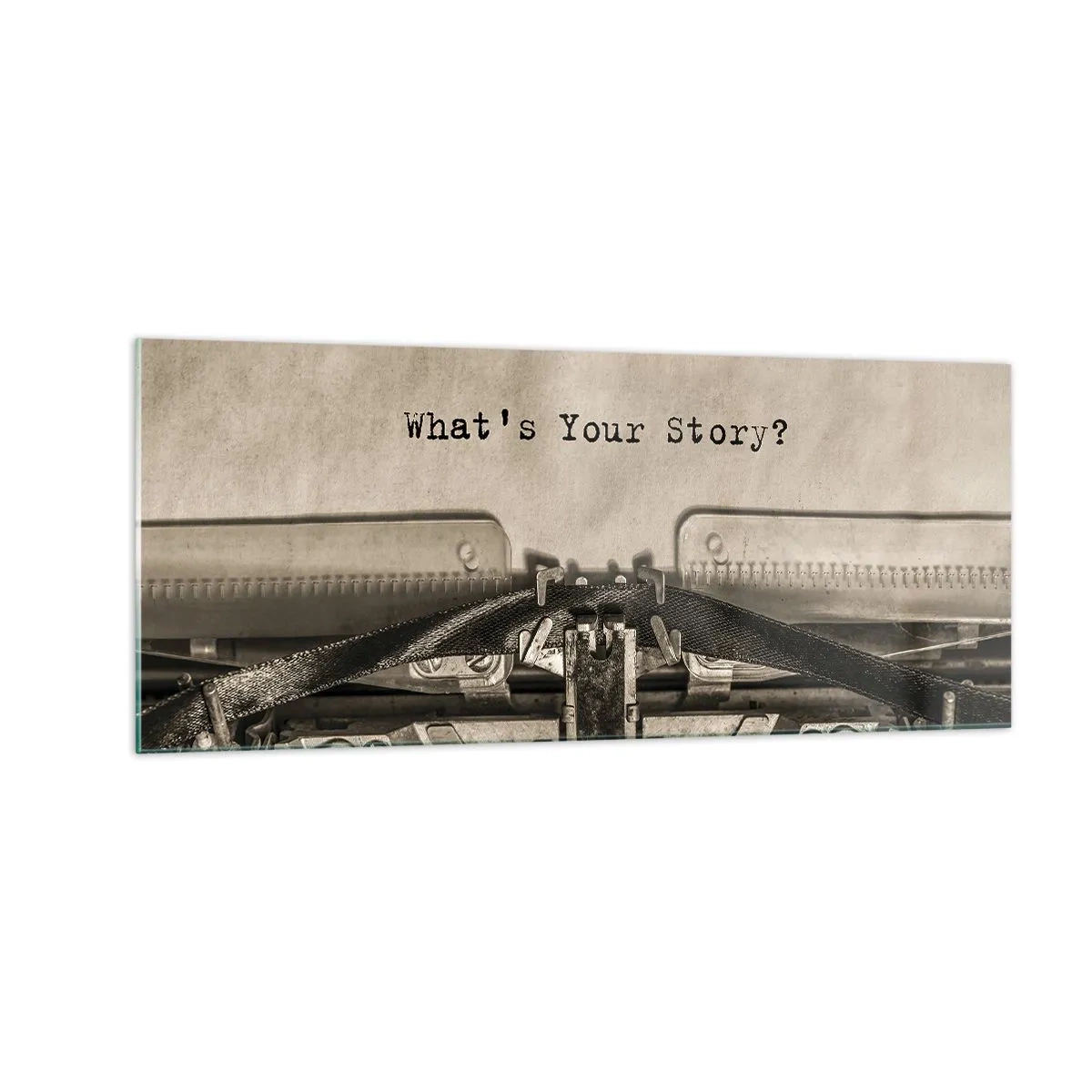 Tablou pe sticlă - Spune-mi - 100x40 cm