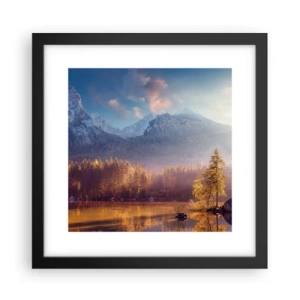 Poster în ramă neagră - La munte și la deal - 30x30 cm