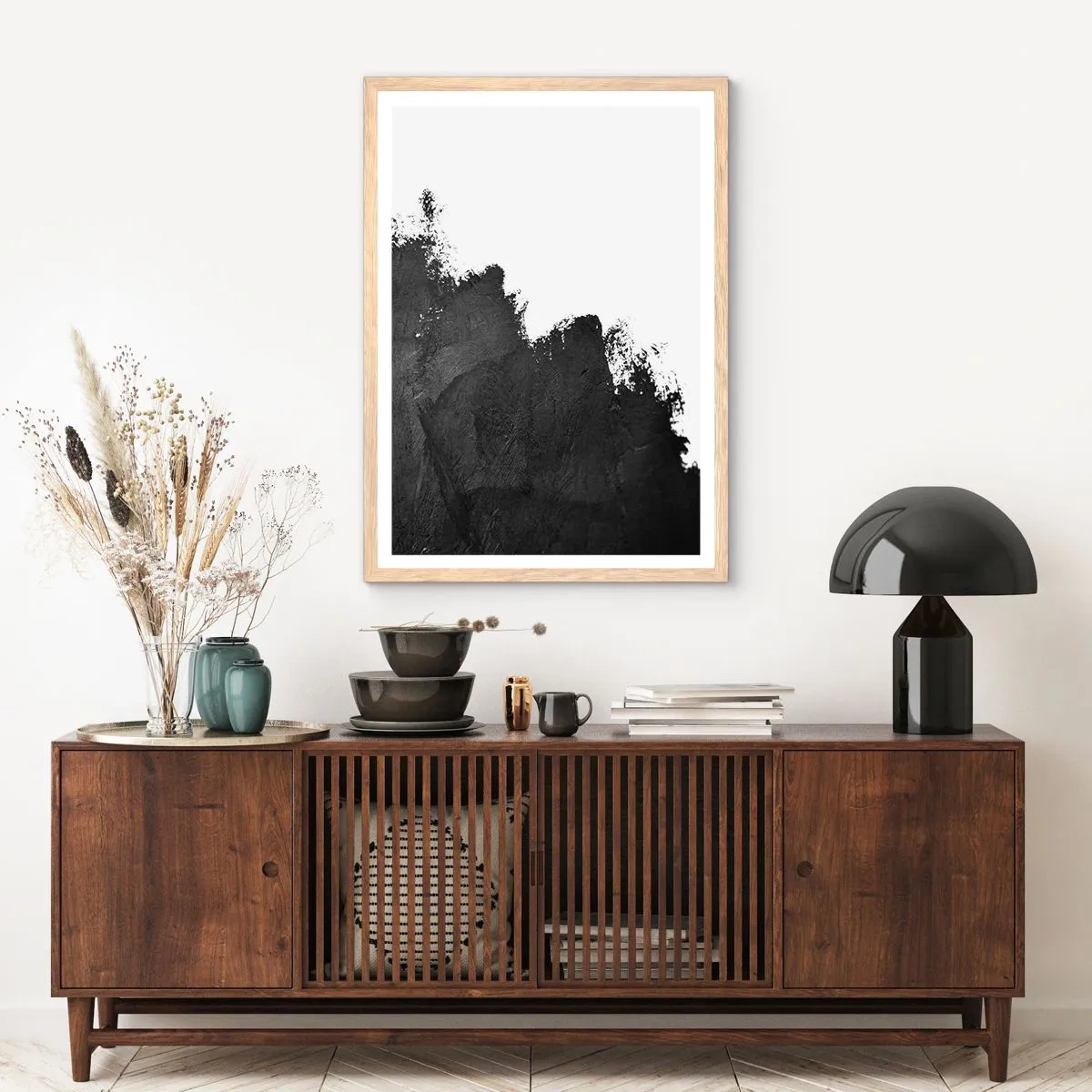 Poster în ramă de stejar deschis - Elemente: pământ - 70x100 cm