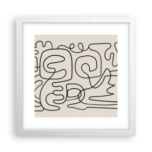 Poster în ramă albă - Pe traseu - 30x30 cm