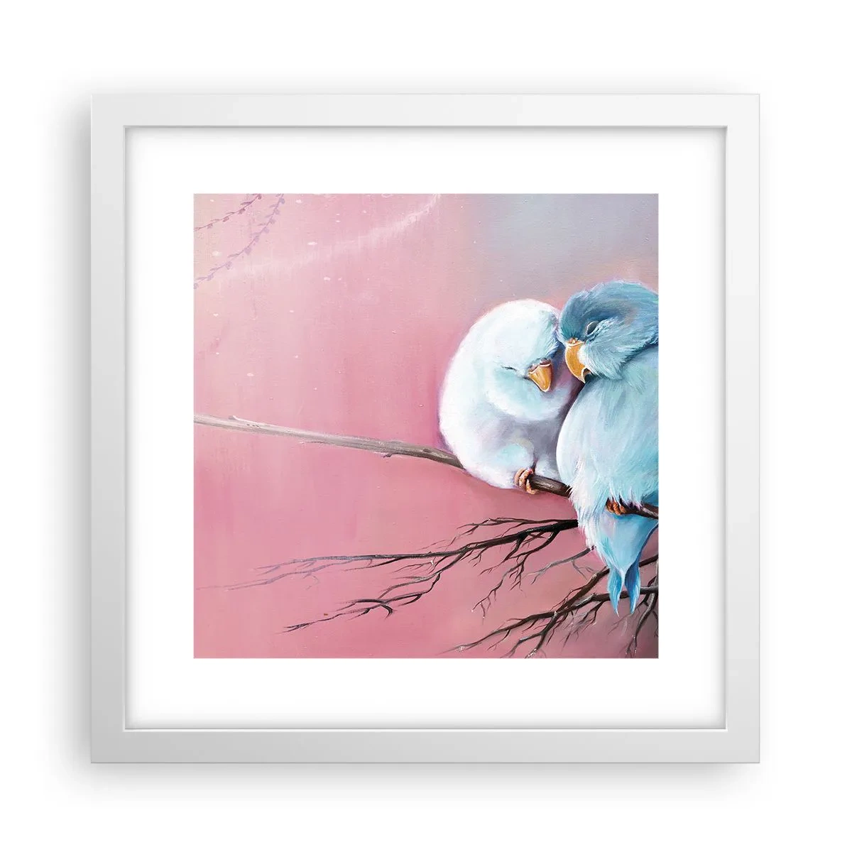 Poster în ramă albă - Ce mai este de adăugat?... - 30x30 cm