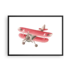 Poster în ramă neagră - Gata pentru zboruri la mare înălțime - 70x50 cm