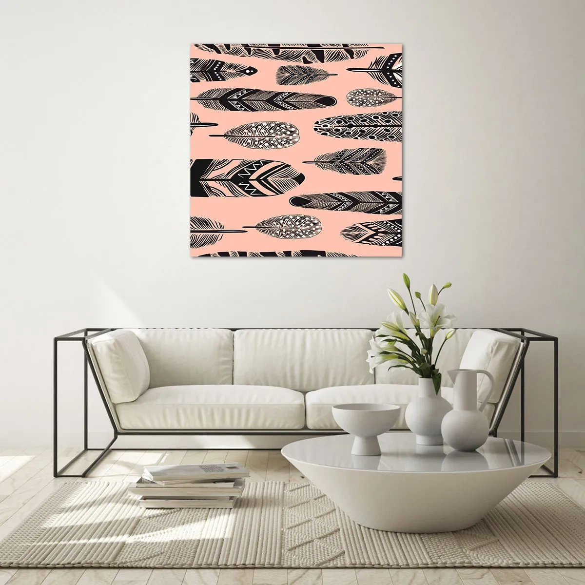 Tablou pe sticlă - Colecție indiană - 70x70 cm