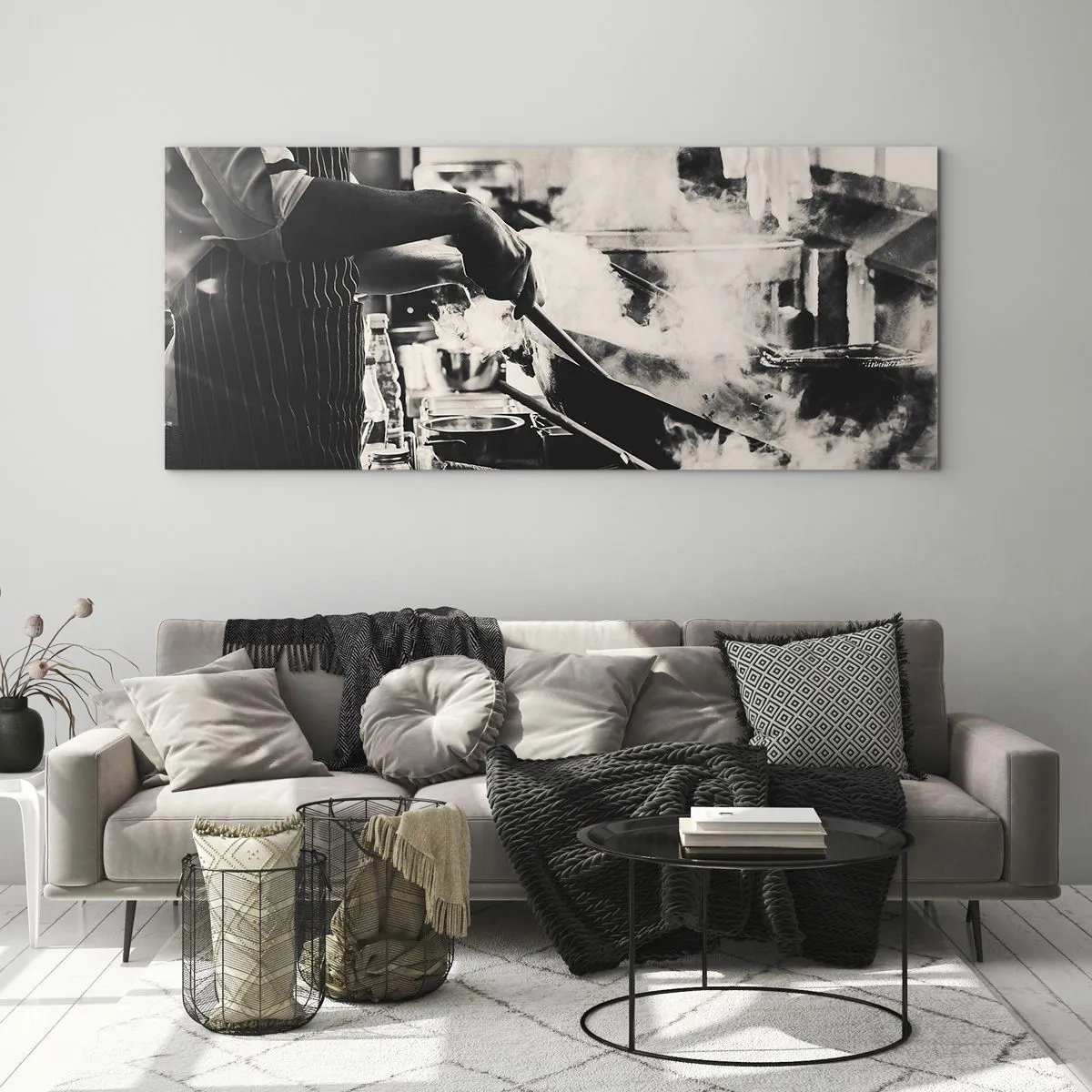 Tablou pe sticlă - Alchimia aromelor - 160x50 cm