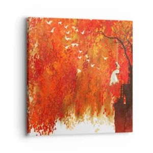 Tablou pe pânză - Va zbura cu ei? - 30x30 cm