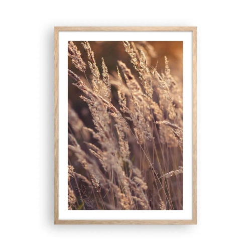 Poster în ramă de stejar deschis - Gata să întâmpine toamna - 50x70 cm