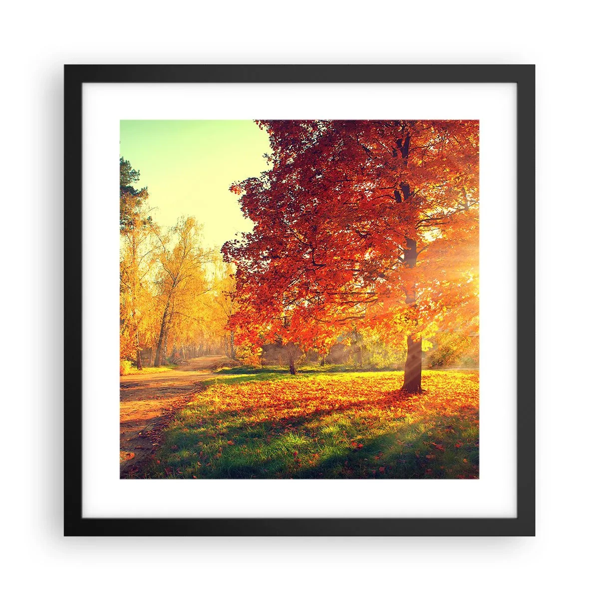 Poster în ramă neagră - Roșcatul este frumos - 40x40 cm