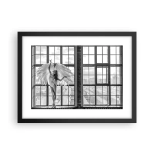 Poster în ramă neagră - Orașul îngerilor dansatori? - 40x30 cm