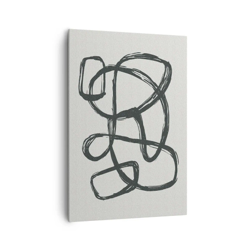 Tablou pe pânză - Abstracție în buclă - 70x100 cm