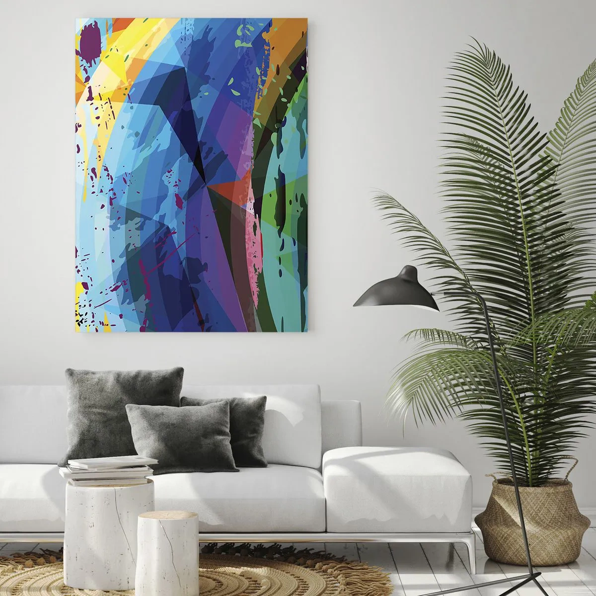 Tablou pe sticlă - Amețeli colorate - 50x70 cm