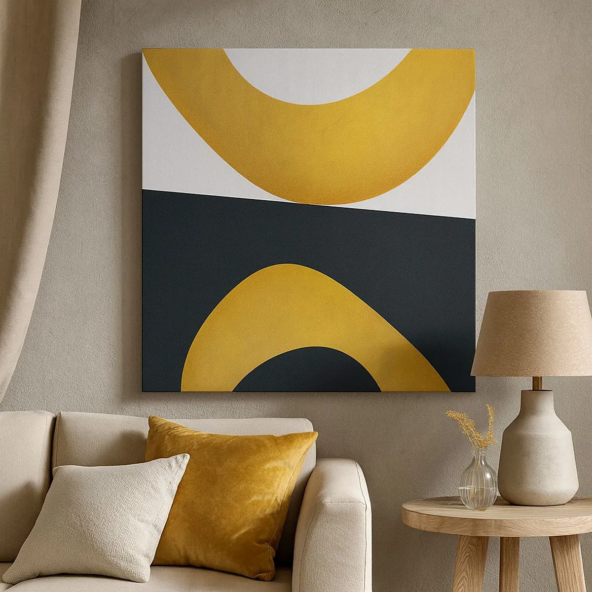 Tablou pe pânză - În primul rând: aurul - 30x30 cm