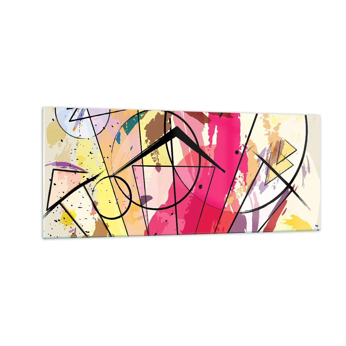 Tablou pe sticlă - Explozie - 100x40 cm
