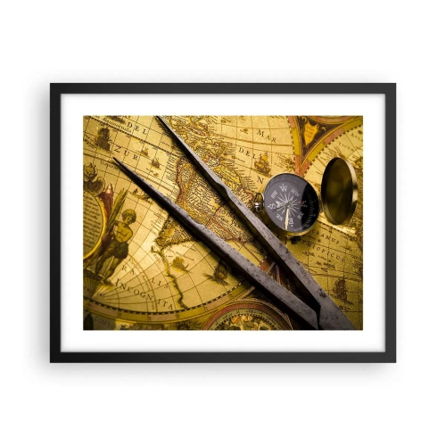 Poster în ramă neagră - Unde sunt aceste comori? - 50x40 cm