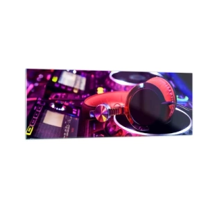 Tablou pe sticlă - Înainte de a începe distracția - 140x50 cm