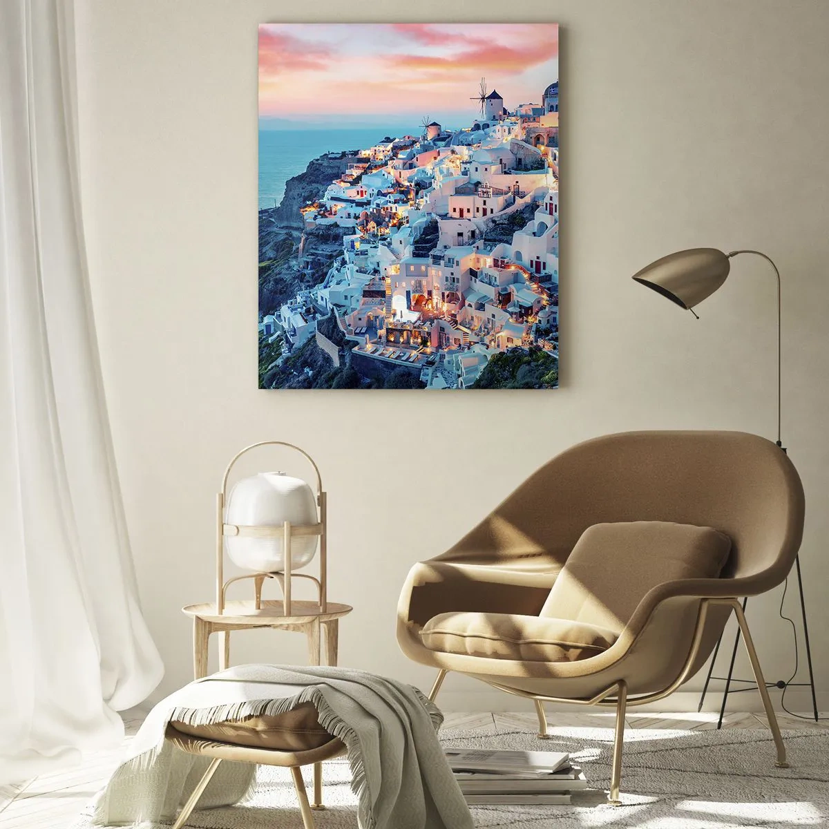 Tablou pe sticlă - Vacanța ta grecească - 50x70 cm