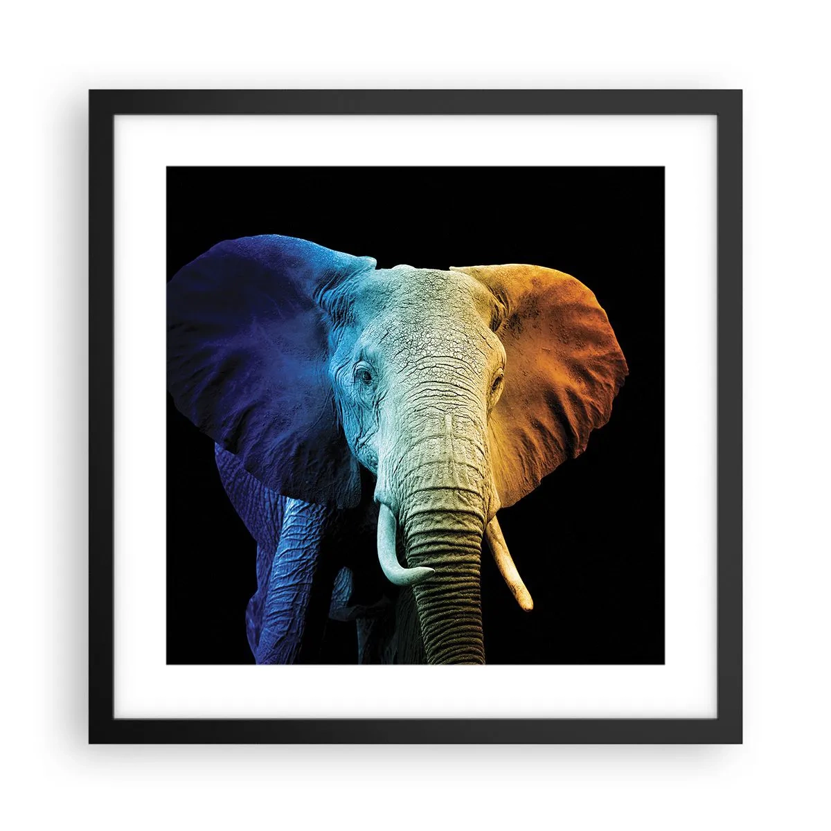 Poster în ramă neagră - Excentric, nu ciudat - 40x40 cm