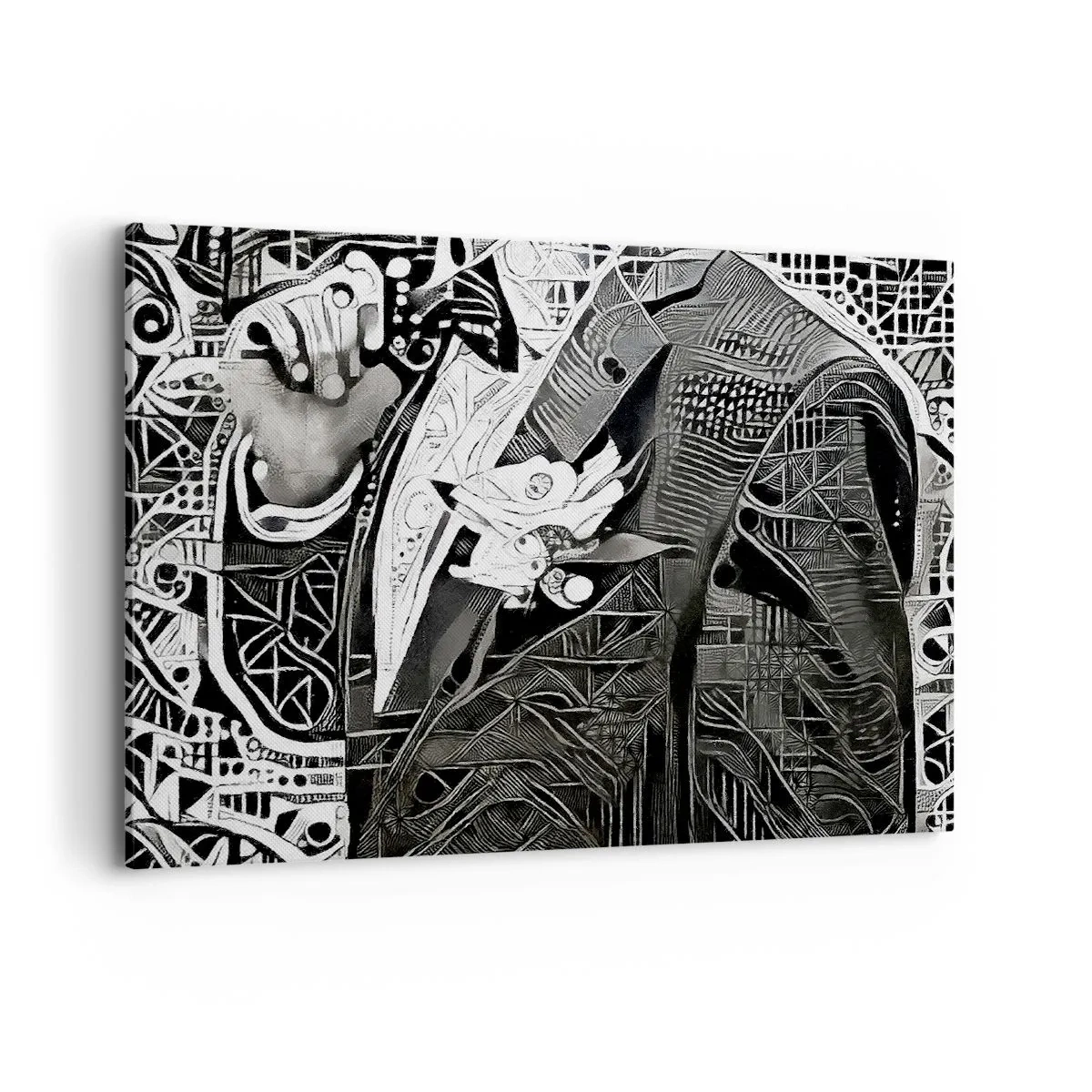 Tablou pe pânză - Doar un om aparent gri - 100x70 cm