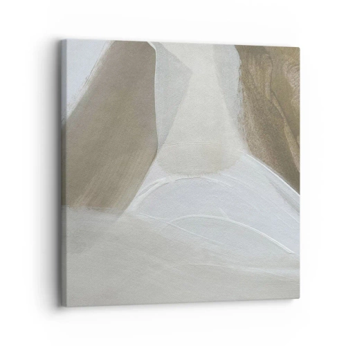 Tablou pe pânză - Val de alb - 30x30 cm