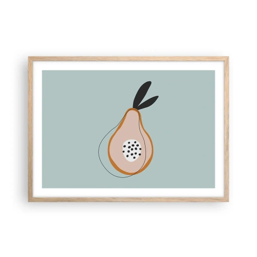 Poster în ramă de stejar deschis - Pătrunzând în natura lucrurilor - 70x50 cm