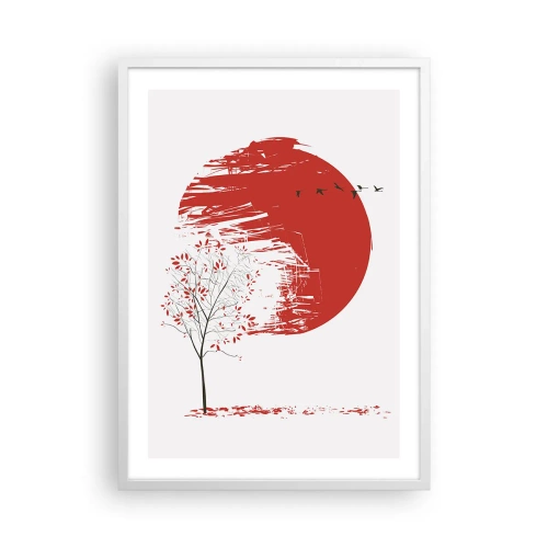 Poster în ramă albă - Cunoști această țară? - 50x70 cm