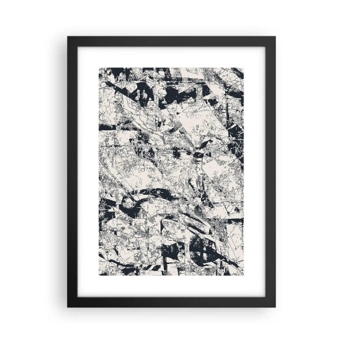 Poster în ramă neagră - Întrepătrunderea contrariilor - 30x40 cm
