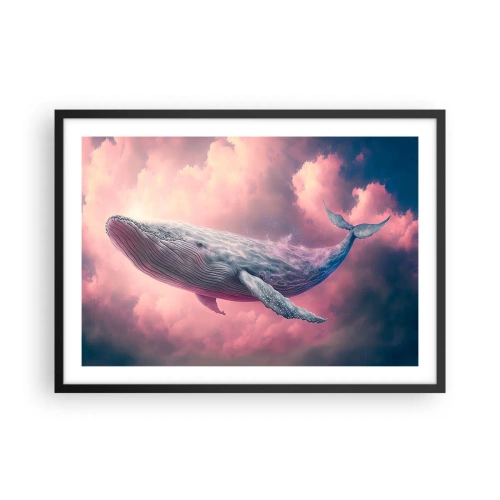 Poster în ramă neagră - Șterge-ți ochii - 70x50 cm