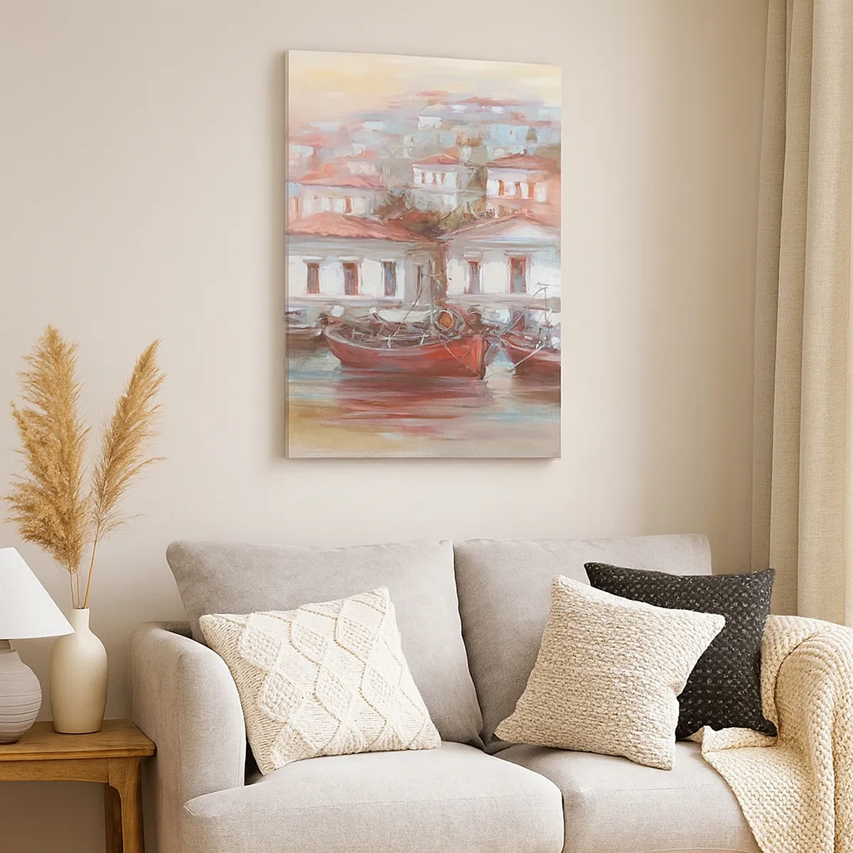 Tablou pe pânză - Orășel fericit - 50x70 cm