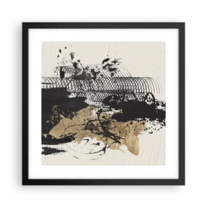 Poster în ramă neagră - Compoziție cu pasiune - 40x40 cm