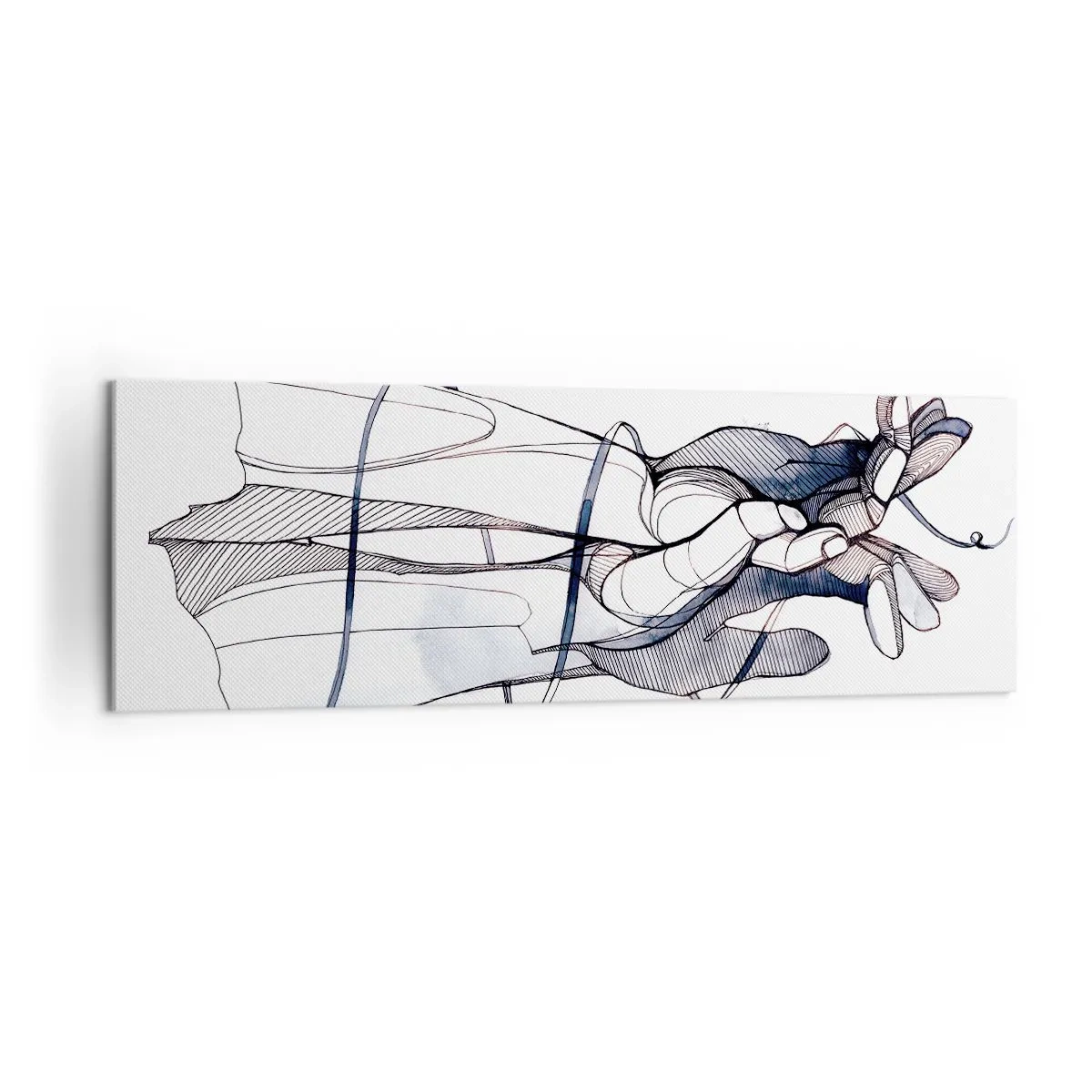 Tablou pe pânză - Un studiu al atingerii - 160x50 cm