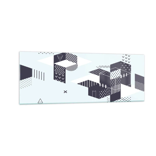 Tablou pe sticlă - În sufletul matematicii - 140x50 cm