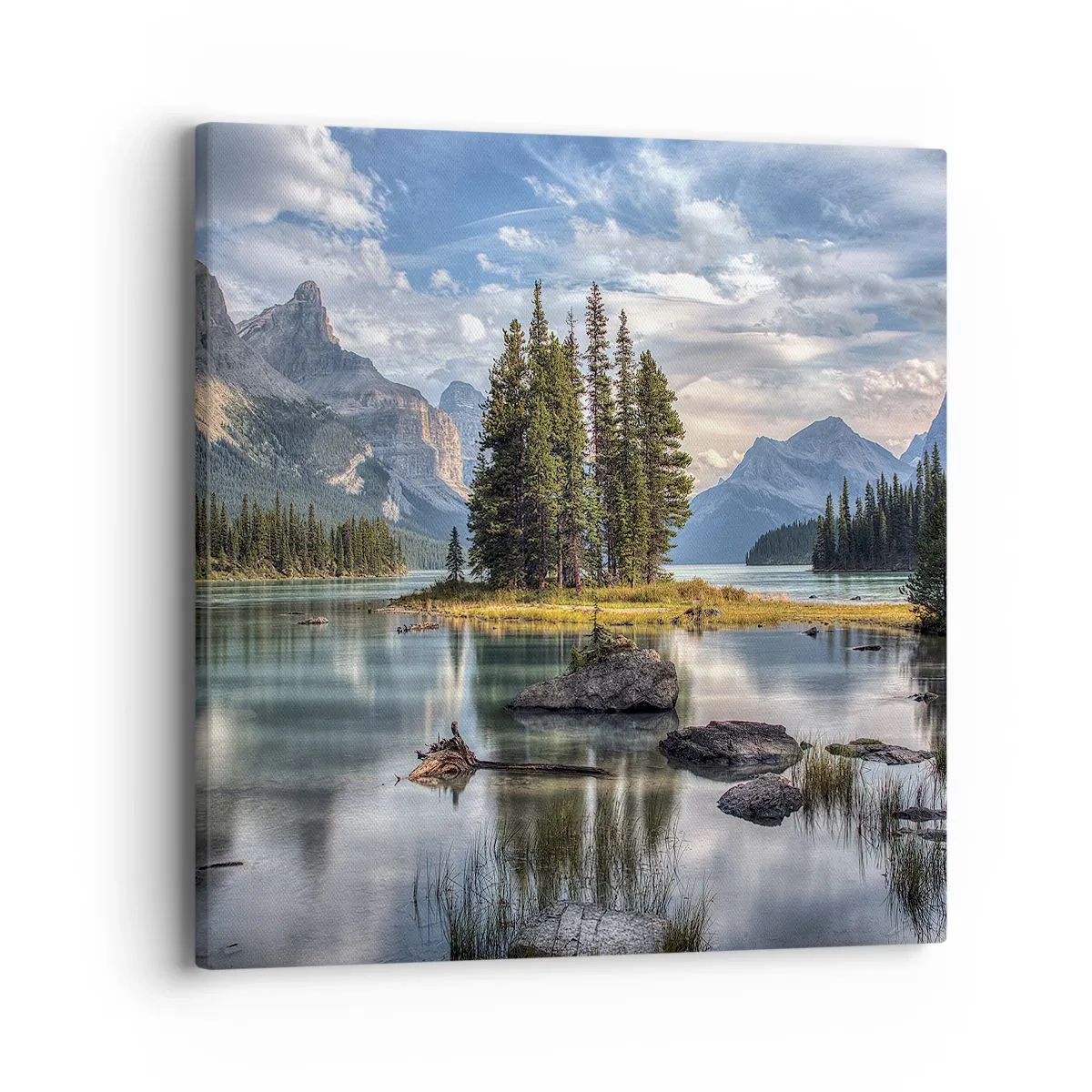 Tablou pe pânză - La o apă mare și limpede… - 40x40 cm